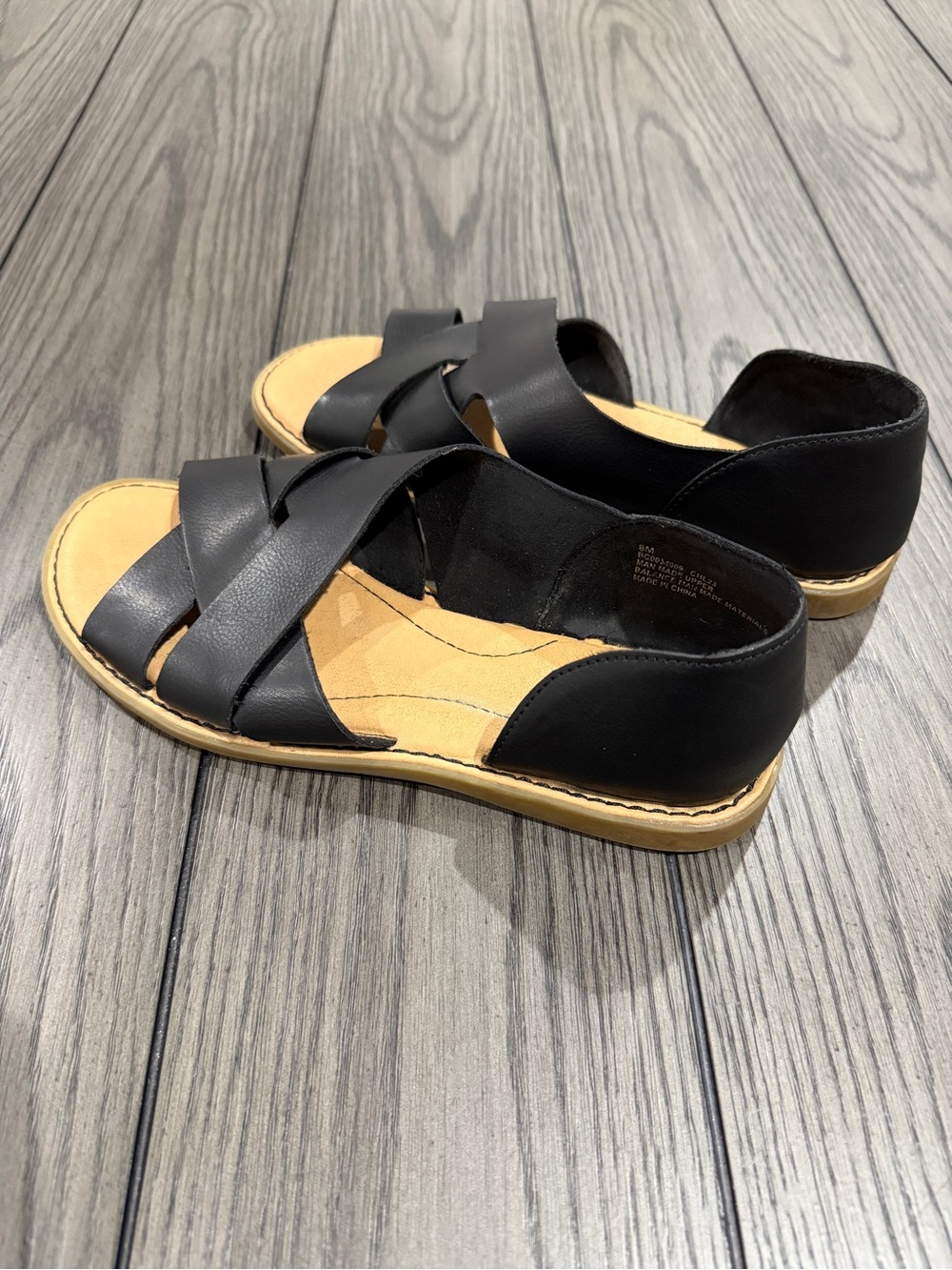 B.O.C Born Concept Kamryn Sandal Black Size 8M Comfort Insole Versatile Bohemian - Picture 2 of 8